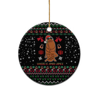Where Is Jimbo James Marcus The Worm Ceramic Ornament Xmas Holiday Patterns - Wonder Print Shop