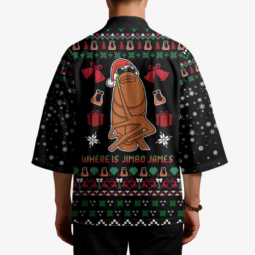 Where Is Jimbo James Marcus The Worm Kimono Xmas Holiday Patterns - Wonder Print Shop