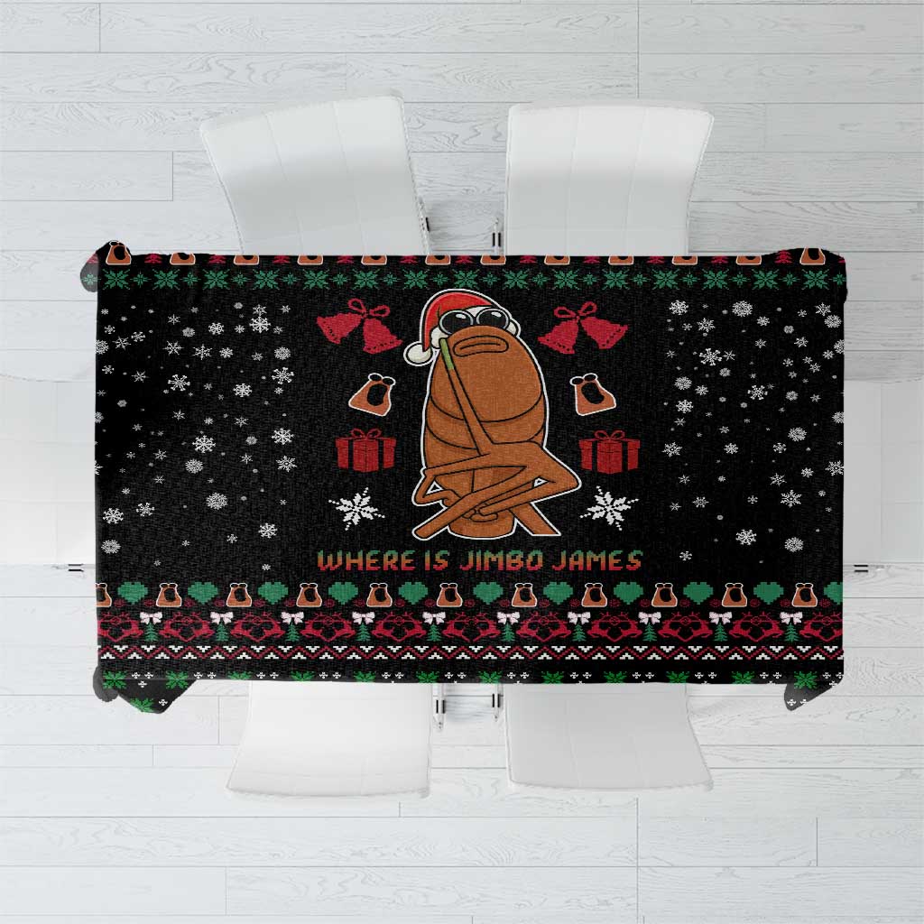 Where Is Jimbo James Marcus The Worm Tablecloth Xmas Holiday Patterns - Wonder Print Shop