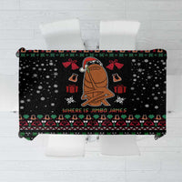 Where Is Jimbo James Marcus The Worm Tablecloth Xmas Holiday Patterns - Wonder Print Shop