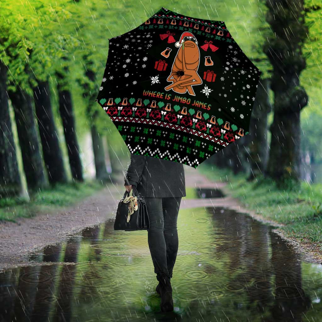 Where Is Jimbo James Marcus The Worm Umbrella Xmas Holiday Patterns - Wonder Print Shop