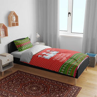 Chilling With My Snowmies Christmas Bedding Set Xmas Holiday Patterns - Wonder Print Shop
