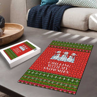 Chilling With My Snowmies Christmas Puzzle Xmas Holiday Patterns - Wonder Print Shop