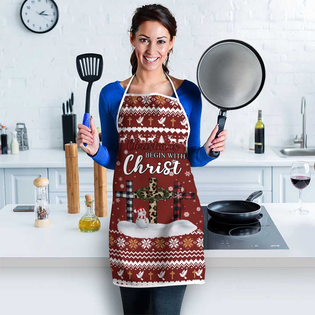 Christian Noel Christmas Apron Xmas Holiday Patterns - Wonder Print Shop