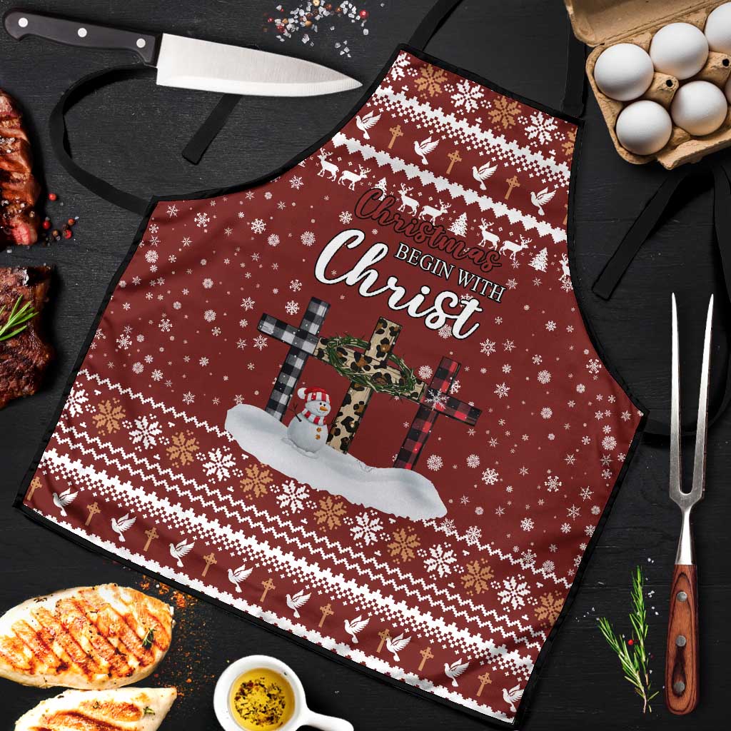 Christian Noel Christmas Apron Xmas Holiday Patterns - Wonder Print Shop