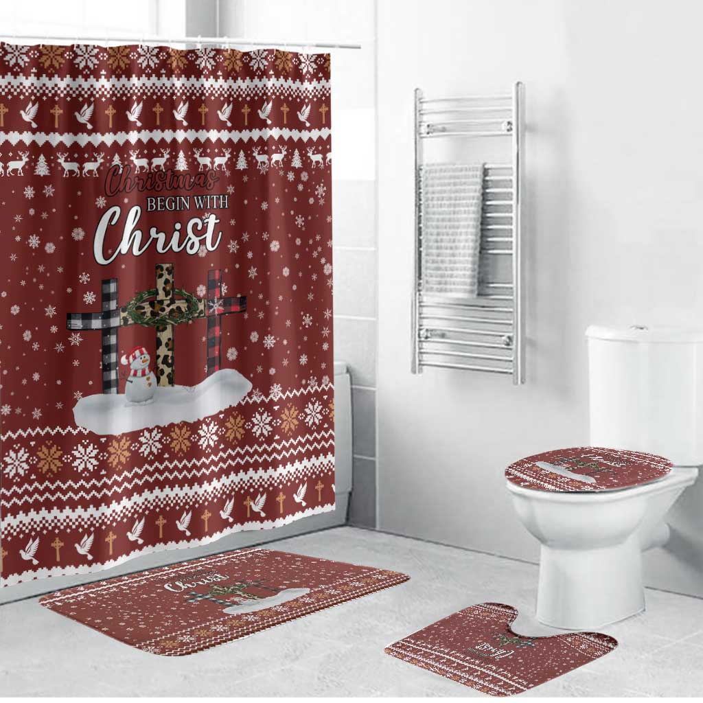 Christian Noel Christmas Bathroom Set Xmas Holiday Patterns - Wonder Print Shop