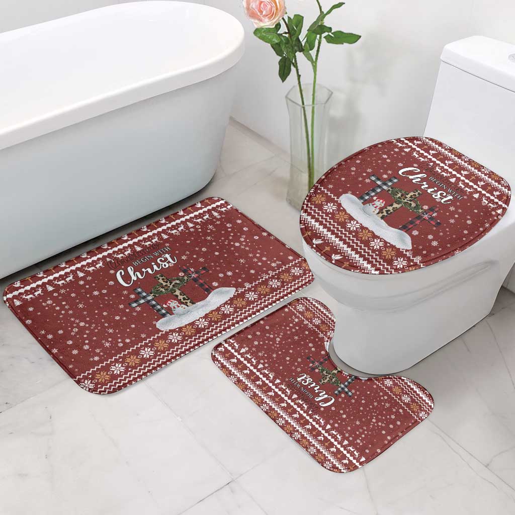 Christian Noel Christmas Bathroom Set Xmas Holiday Patterns - Wonder Print Shop