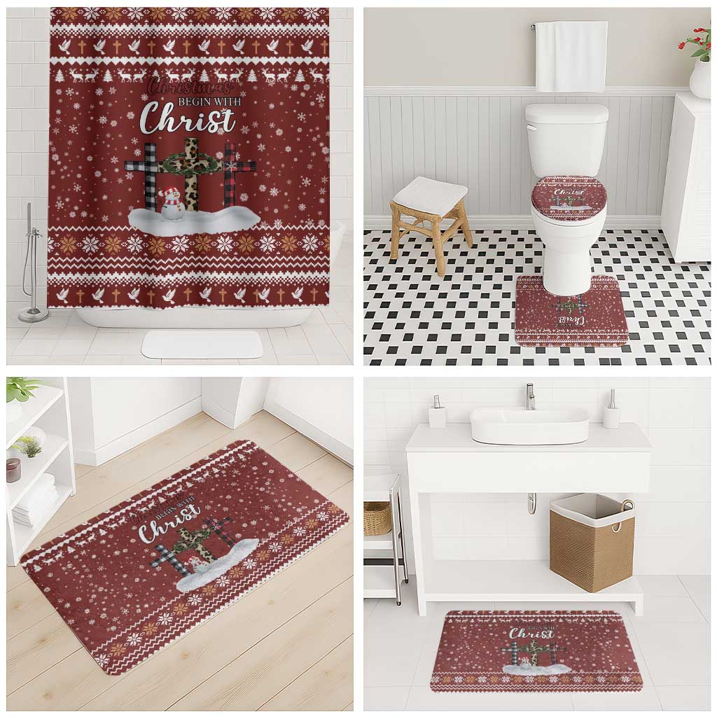 Christian Noel Christmas Bathroom Set Xmas Holiday Patterns - Wonder Print Shop