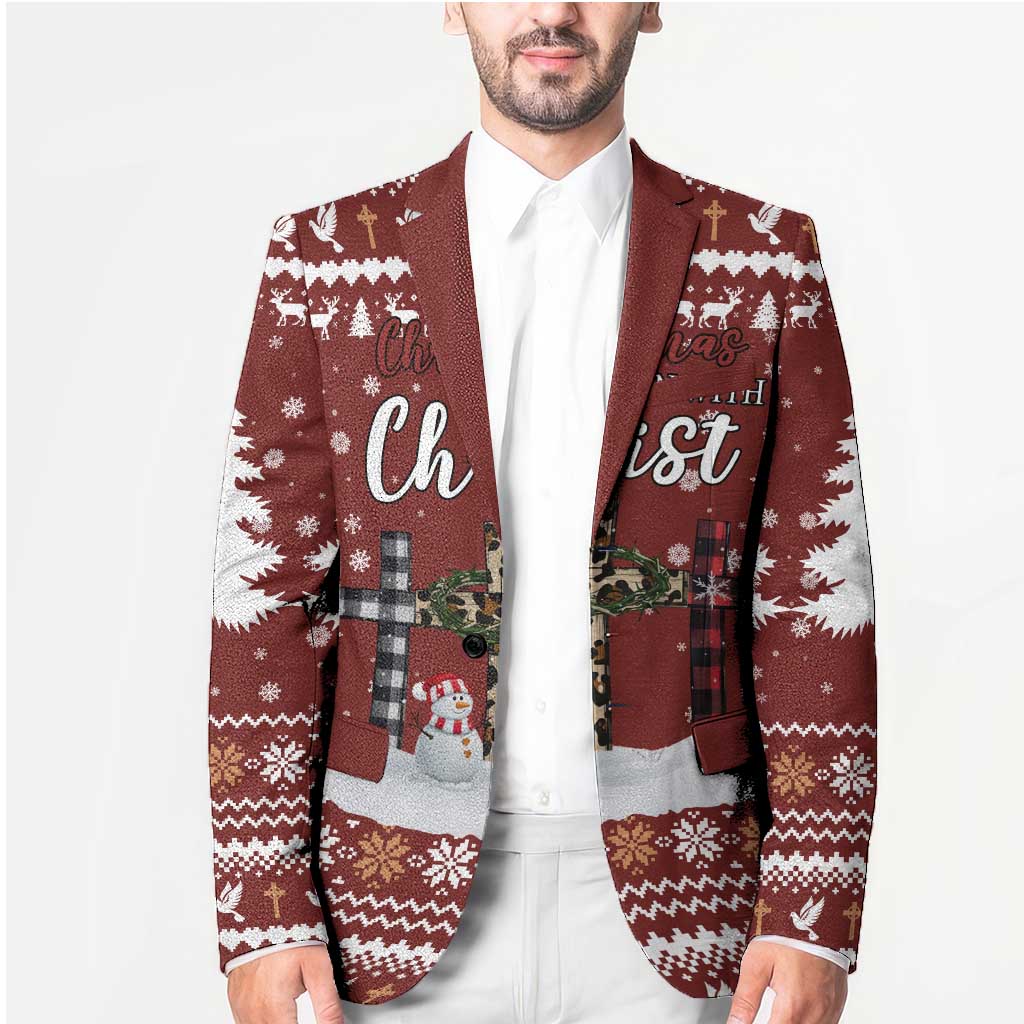 Christian Noel Christmas Blazer Xmas Holiday Patterns - Wonder Print Shop