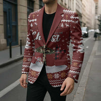 Christian Noel Christmas Blazer Xmas Holiday Patterns - Wonder Print Shop