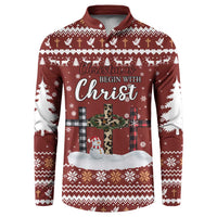 Christian Noel Christmas Button Sweatshirt Xmas Holiday Patterns - Wonder Print Shop