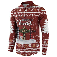 Christian Noel Christmas Button Sweatshirt Xmas Holiday Patterns - Wonder Print Shop