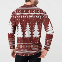 Christian Noel Christmas Button Sweatshirt Xmas Holiday Patterns - Wonder Print Shop