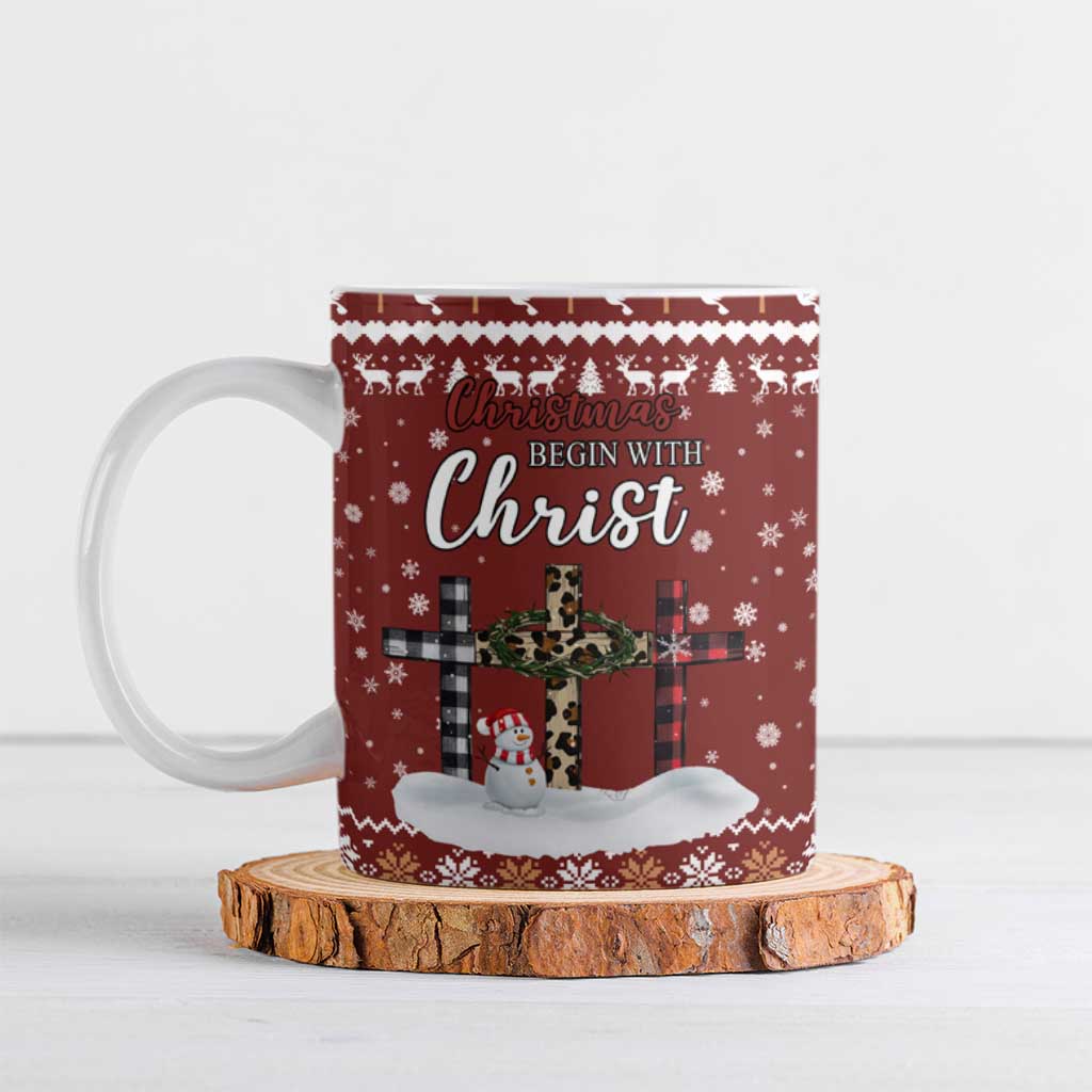Christian Noel Christmas Ceramic Mug Xmas Holiday Patterns - Wonder Print Shop