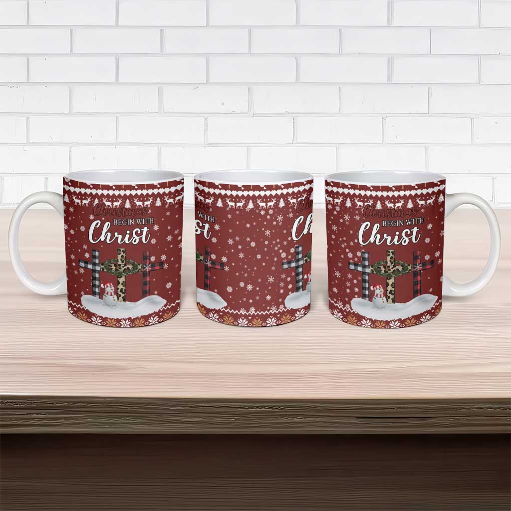 Christian Noel Christmas Ceramic Mug Xmas Holiday Patterns - Wonder Print Shop