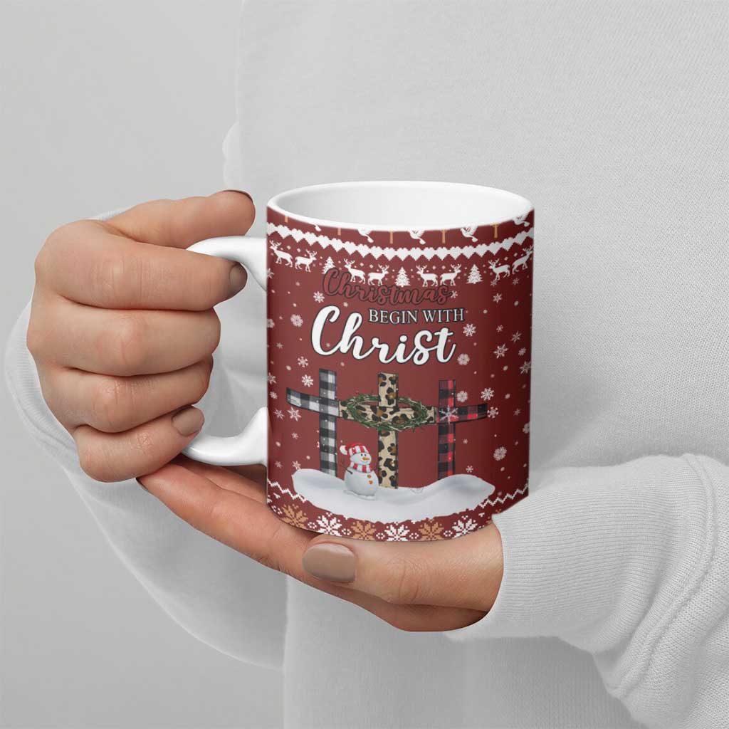 Christian Noel Christmas Ceramic Mug Xmas Holiday Patterns - Wonder Print Shop
