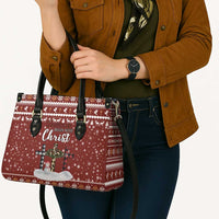 Christian Noel Christmas Leather Bag Xmas Holiday Patterns - Wonder Print Shop