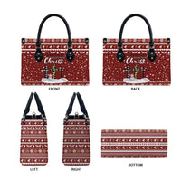 Christian Noel Christmas Leather Bag Xmas Holiday Patterns - Wonder Print Shop