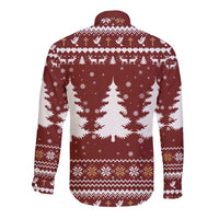 Christian Noel Christmas Long Sleeve Button Shirt Xmas Holiday Patterns - Wonder Print Shop