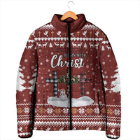 Christian Noel Christmas Padded Jacket Xmas Holiday Patterns - Wonder Print Shop