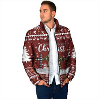 Christian Noel Christmas Padded Jacket Xmas Holiday Patterns - Wonder Print Shop