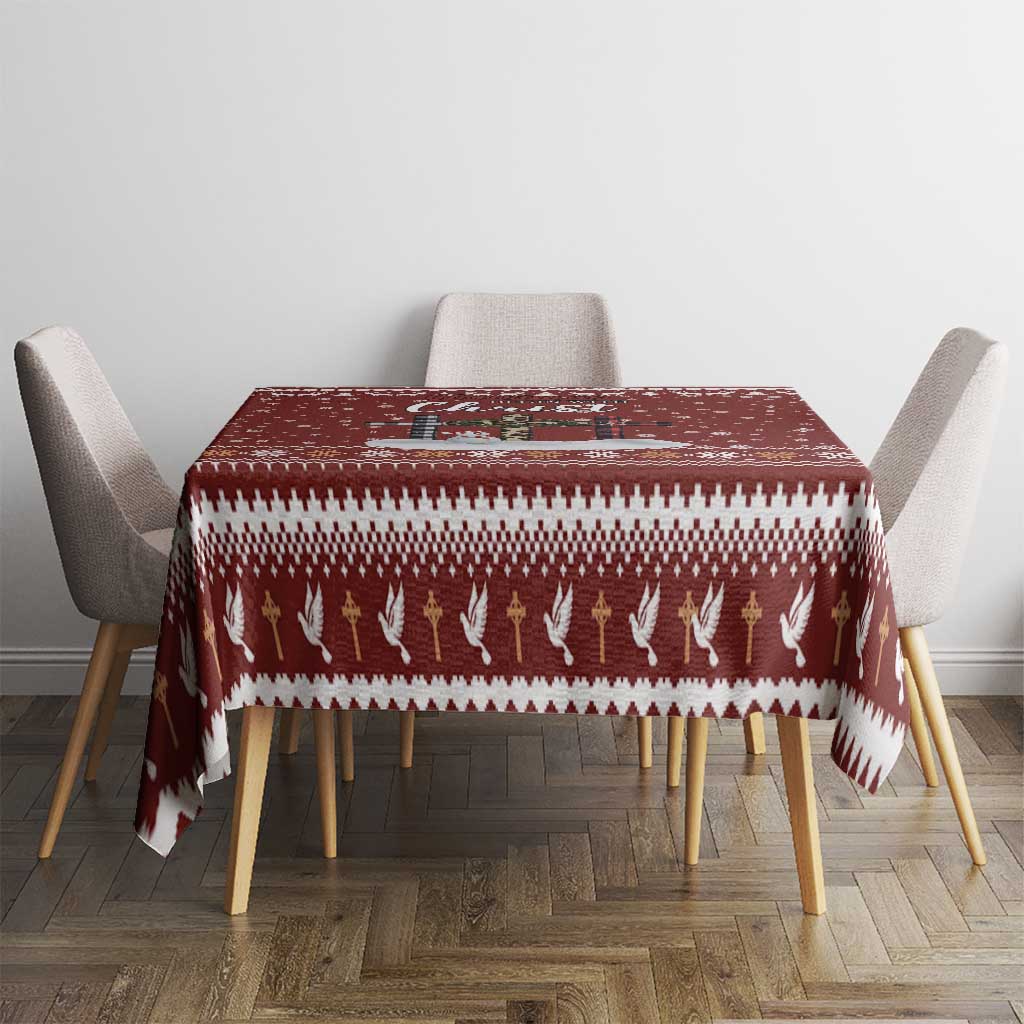 Christian Noel Christmas Tablecloth Xmas Holiday Patterns - Wonder Print Shop