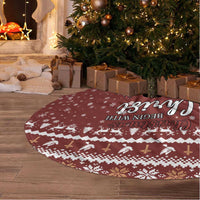 Christian Noel Christmas Tree Skirt Xmas Holiday Patterns - Wonder Print Shop