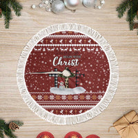 Christian Noel Christmas Tree Skirt Xmas Holiday Patterns - Wonder Print Shop