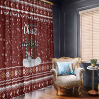 Christian Noel Christmas Window Curtain Xmas Holiday Patterns - Wonder Print Shop