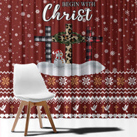 Christian Noel Christmas Window Curtain Xmas Holiday Patterns - Wonder Print Shop