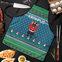 Merry Krampus Christmas Apron Xmas Holiday Patterns - Wonder Print Shop