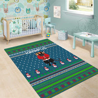 Merry Krampus Christmas Area Rug Xmas Holiday Patterns - Wonder Print Shop