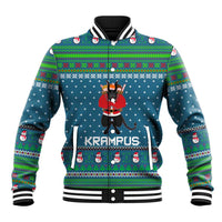 Merry Krampus Christmas Baseball Jacket Xmas Holiday Patterns - Wonder Print Shop