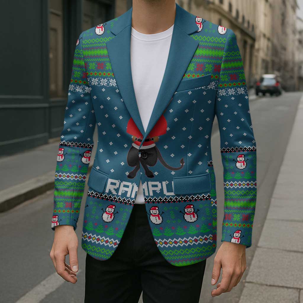 Merry Krampus Christmas Blazer Xmas Holiday Patterns - Wonder Print Shop