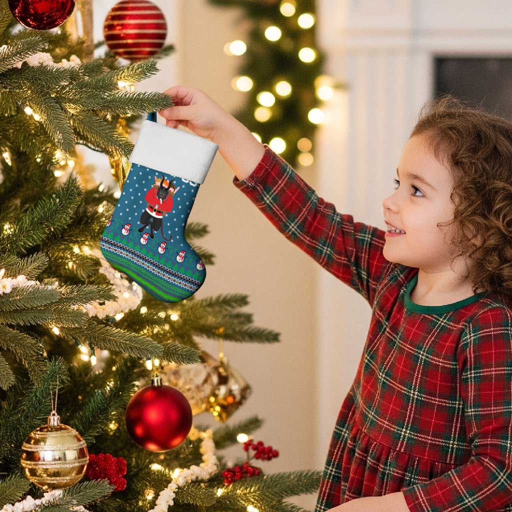 Merry Krampus Christmas Stocking Xmas Holiday Patterns - Wonder Print Shop