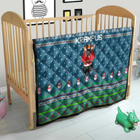 Merry Krampus Christmas Quilt Xmas Holiday Patterns - Wonder Print Shop