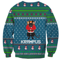 Merry Krampus Christmas Sweatshirt Xmas Holiday Patterns - Wonder Print Shop