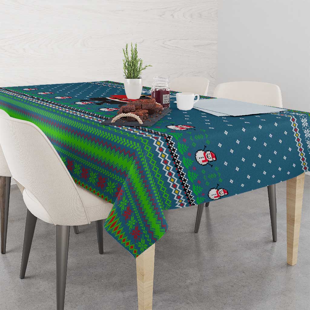 Merry Krampus Christmas Tablecloth Xmas Holiday Patterns - Wonder Print Shop