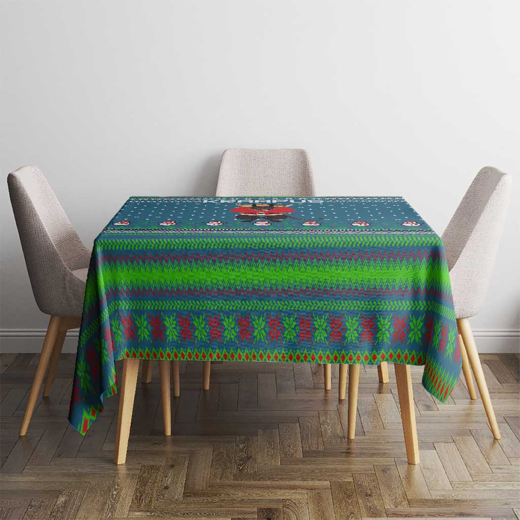 Merry Krampus Christmas Tablecloth Xmas Holiday Patterns - Wonder Print Shop