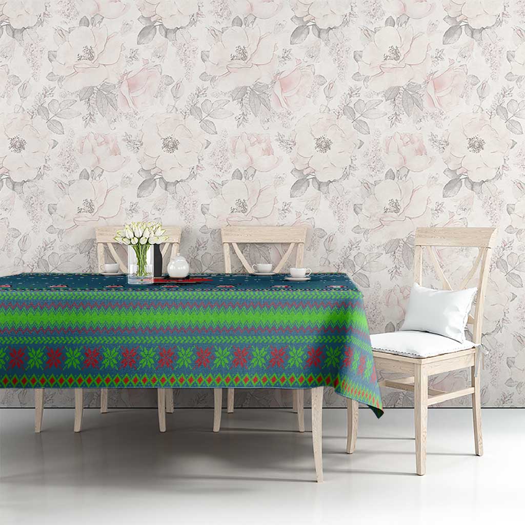 Merry Krampus Christmas Tablecloth Xmas Holiday Patterns - Wonder Print Shop