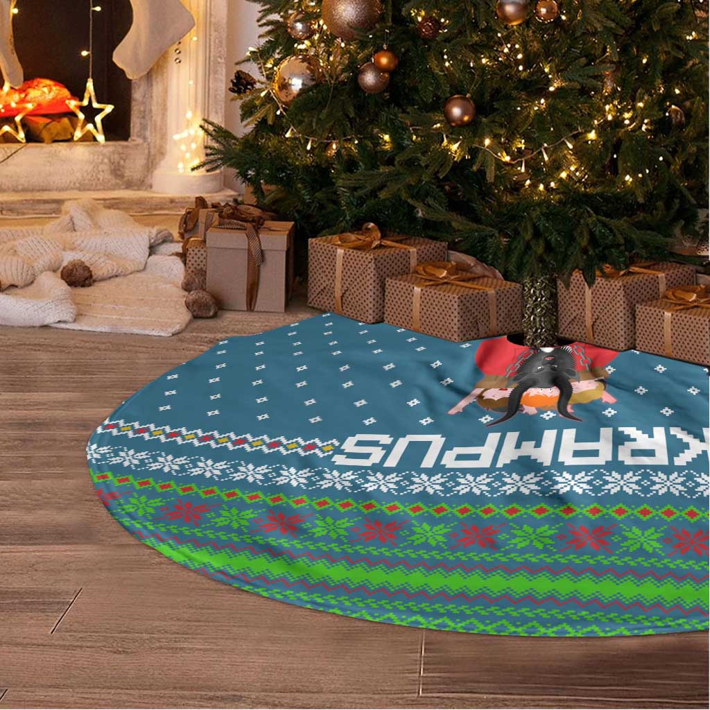Merry Krampus Christmas Tree Skirt Xmas Holiday Patterns - Wonder Print Shop