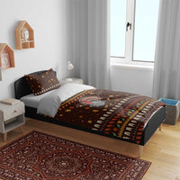 Turkey And WIne Christmas Bedding Set Xmas Holiday Patterns - Wonder Print Shop