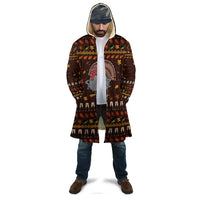 Turkey And WIne Christmas Cloak Xmas Holiday Patterns - Wonder Print Shop