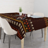 Turkey And WIne Christmas Tablecloth Xmas Holiday Patterns - Wonder Print Shop