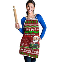 Tractor Santa Christmas Apron Xmas Holiday Patterns - Wonder Print Shop