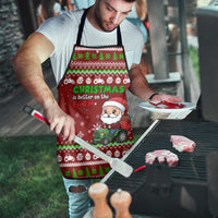 Tractor Santa Christmas Apron Xmas Holiday Patterns - Wonder Print Shop
