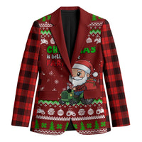 Tractor Santa Christmas Blazer Xmas Holiday Patterns - Wonder Print Shop