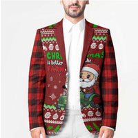 Tractor Santa Christmas Blazer Xmas Holiday Patterns - Wonder Print Shop