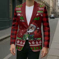 Tractor Santa Christmas Blazer Xmas Holiday Patterns - Wonder Print Shop