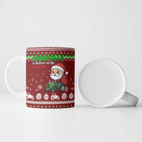 Tractor Santa Christmas Ceramic Mug Xmas Holiday Patterns - Wonder Print Shop